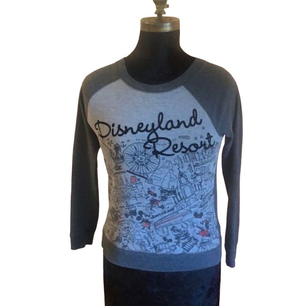 Disneyland Resort 3/4 length sleeve jersey sweater shirt